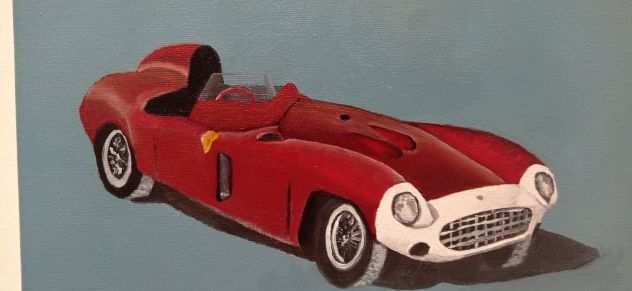 Ferrari quadro dipinto a mano
