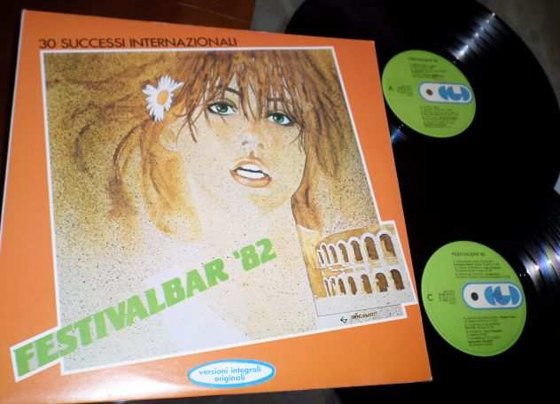 FESTIVALBAR 82 - 2 x LP  33 giri (Genesis, Chicago, Venditti) 1982 Italy CGD