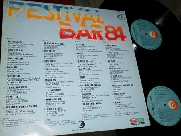 FESTIVALBAR 84 - 2 x LP  33 giri quotDisco TVquot 1984 - Vasco Rossi,Nannini,Raf,Oxa