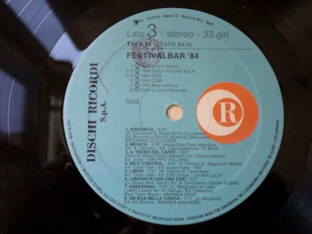 FESTIVALBAR 84 - 2 x LP  33 giri quotDisco TVquot 1984 - Vasco Rossi,Nannini,Raf,Oxa