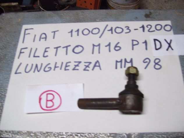 Fiat 1100 parti usate e tiranti sterzo(modifiche)