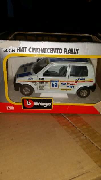 fiat 500 rally burago scala 124