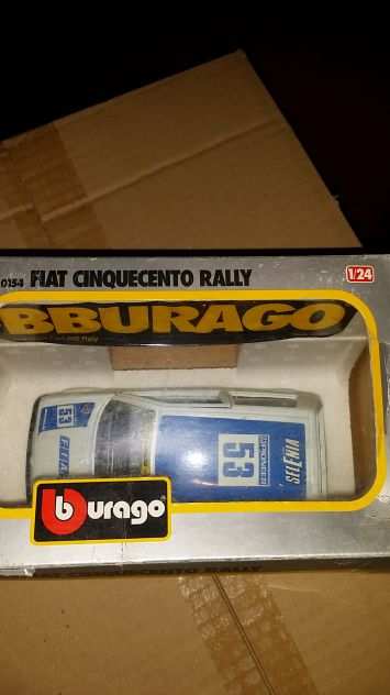 fiat 500 rally burago scala 124