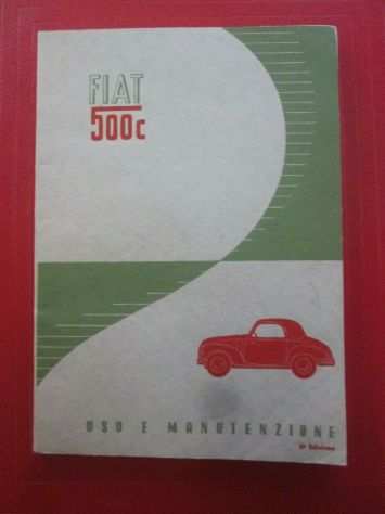 FIAT 500C 500 C Furgoncino Belvedere USO MANUTENZIONE Originale perfetto 1950