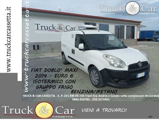 FIAT DOBLO MAXI - 2014 - EURO 6B - BENZINAMETANO - ISOTERMICO CON GRUPPO FRIGO