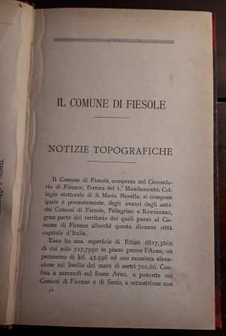FIESOLE E IL SUO COMUNE, A. GUERRI, FIRENZE G. FRANGINI ndash LIBRAIO EDITORE 1897.
