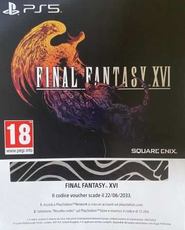 Final Fantasy XVI 16 PS5 Playstation 5 (Codice Digitale)