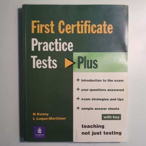 First Certificate Practice Tests Plus With Key - Kenny, Luque - Longman Pearson