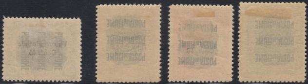 Fiume 1920 - Sassone N. 99I, 100I, 101I, 112
