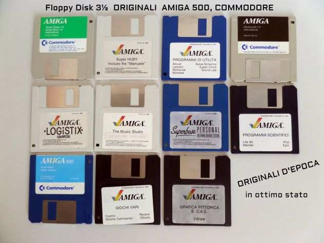 Floppy Disk da 3quot programmi AMIGA (ORIGINALI) ottimo stato