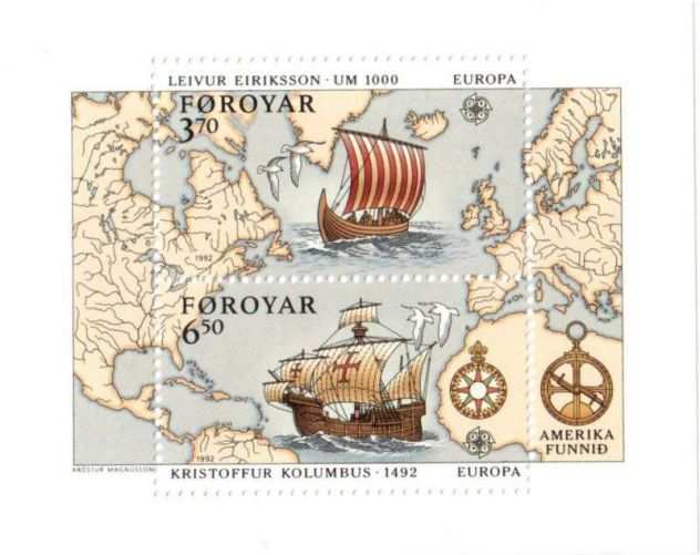 Foglietti nuovi da collezione Isole Faroe