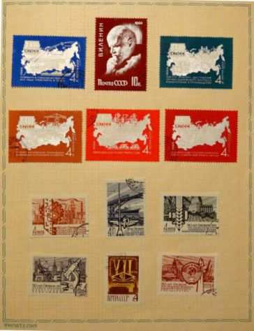 Folder francobolli CCCP 1968 RUSSIA