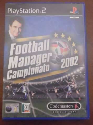 Football manager 2002 per Playstation 2