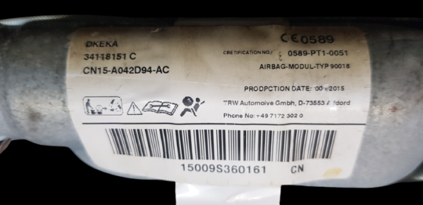 Ford EcoSport anno dal 2012 al 2020 Airbag tendina destra CN15-A042D94-AC