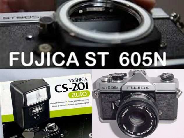 Fotocamera Fujica ST605N, borsa e flash.