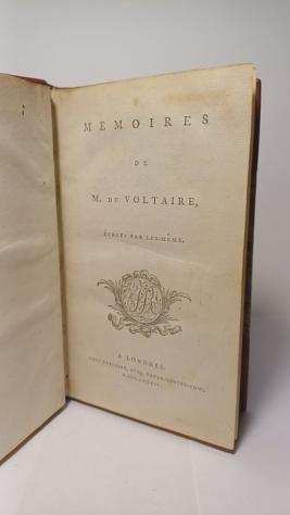 Franccedilois-Marie Arouet - Les Meacutemoires de M. de Voltaire - 1784