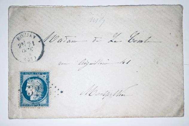 Francia 18671871 - Francia 25 Cent 1874 Boujan biglietti da visita interno rara x Montpellier bella