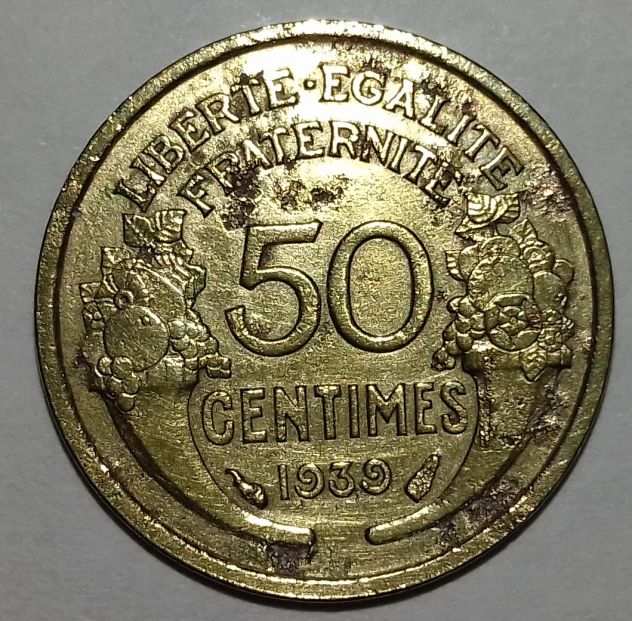 Francia 50 Centesimi Morlon 1939