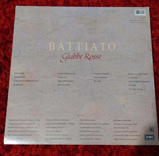 Franco Battiato- - La voce del padrone 1981 - Giubbe Rosse 1989 (il primo album dal vivo del cantautore siciliano)Disco - Disco in vinile singolo - 19