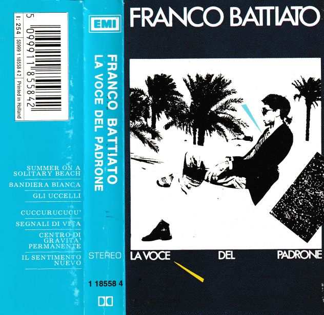 FRANCO BATTIATO - La Voce del Padrone - Cassetta,Tape,MC,K7 - 1981 Italy EMI