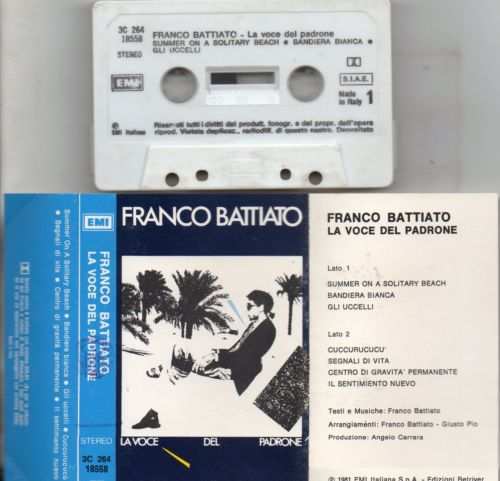 FRANCO BATTIATO MC rara musicassetta originale 1981 LA VOCE DEL PADRONE perfetta