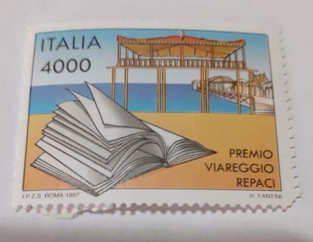 Francobollo Italia - Premio Viareggio Repaci - 1997 - Lire 4000 - NON TIMBRAT