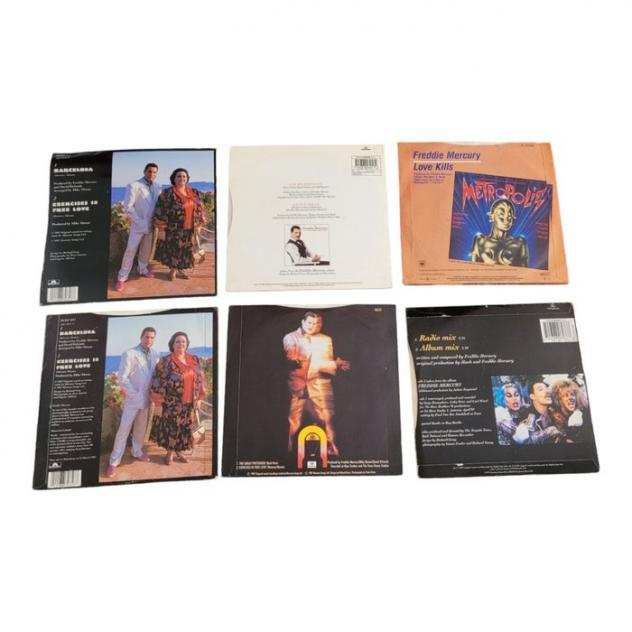 Freddie Mercury - 6 x Singles pressed in England - Titoli vari - Singolo 45 Giri - 19841993