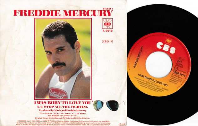 FREDDIE MERCURY (Queen) I Was Born To Love You - 7  45 giri 1985 CBS Holland