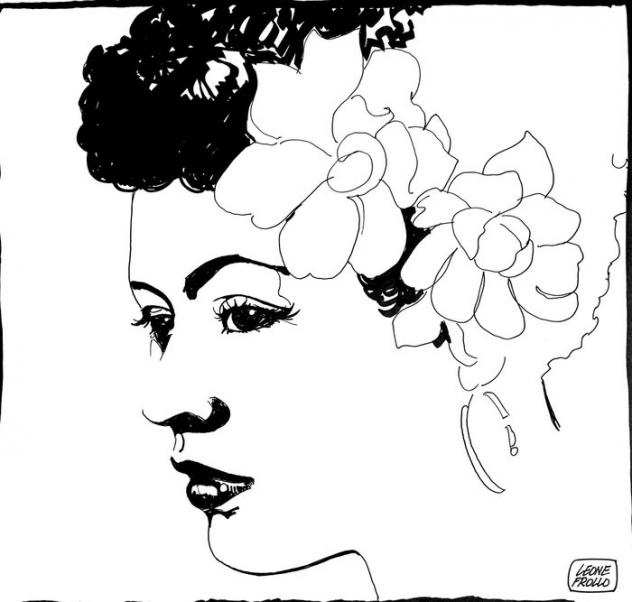 Frollo, Leone - Illustrazione originale - omaggio a Billie Holiday