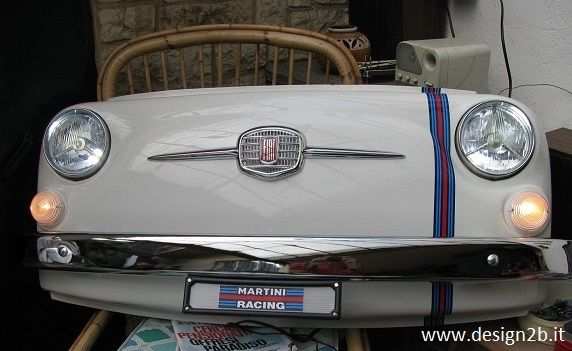 Frontale musetto Fiat 500 anni 60 con led