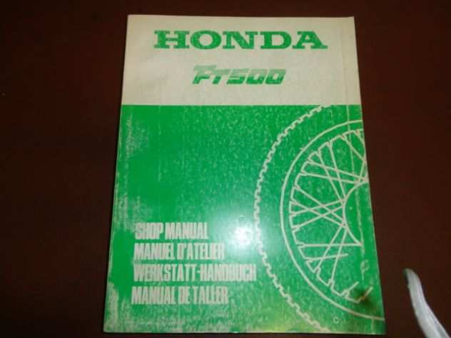 FT500 manuale officina per manutenzione moto Honda