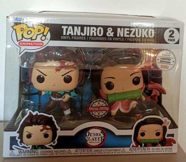 Funko - Giocattolo Funko pop Tanjiro amp Nezuko