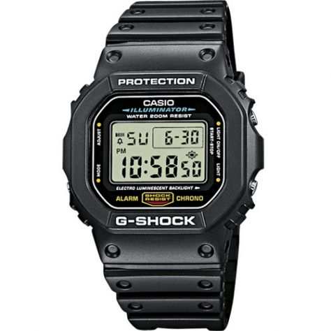 G-SHOCK Orologio Casio DW-5600E-1VER Antiurto NUOVO Luce Led