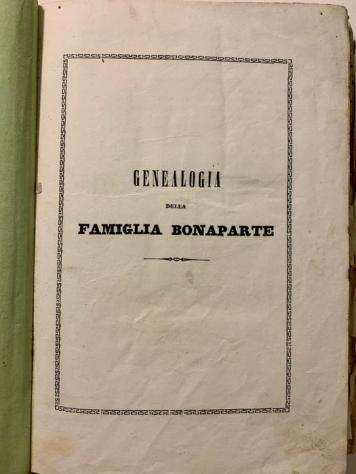 Gaetano Valeriani - La Genealogia della Famiglia Bonaparte - 1842