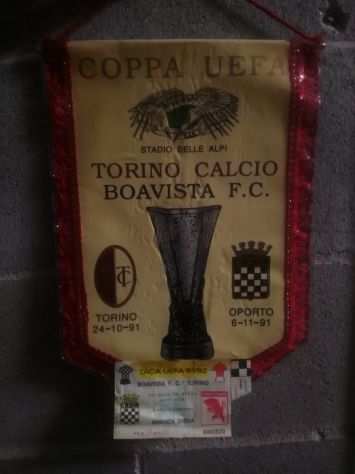 Gagliardetto biglietto da collezionismo Torino boavista UEFA 9293