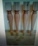 Gambe tavoli in legno tornite