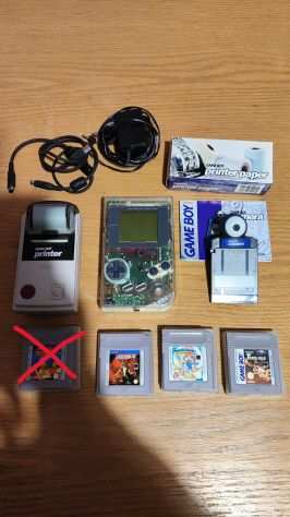 Game Boy  3 giochi  Camera  Printer  3 rotoli da stampa