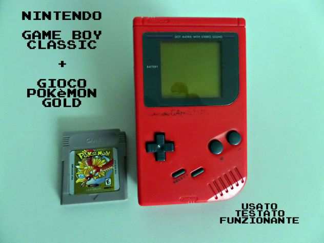 Game Boy Classic rosso  gioco Pokegravemon Gold