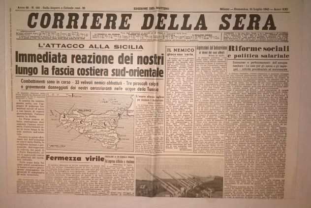 ( GampB ) Giornali Ristampa Corriere della Sera 194243