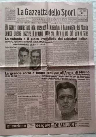 ( GampB ) Giornali Ristampa Ideg Pagina Gazzetta 1934