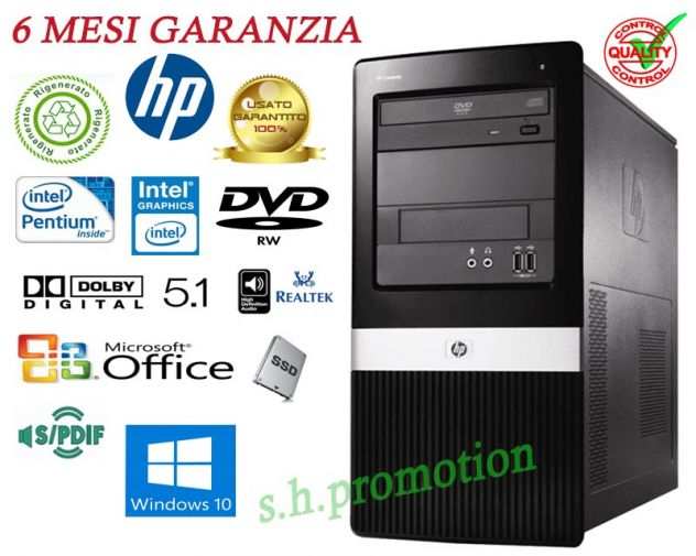 Garanzia Computer HP Pro 3120 SSD Win10 Rigenerato