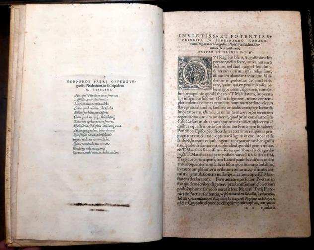 Gasparo Stiblino - Euripides poeta, Tragicorum princeps, in Latinum sermonem conversus, adiecto e regione textu Graeco - 1562