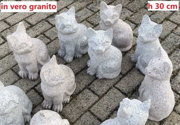 Gatto in pietra granito