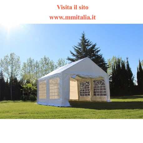 Gazebo 3 x 4 Tendoni telo pvc Ignifugo per mercatini di natale