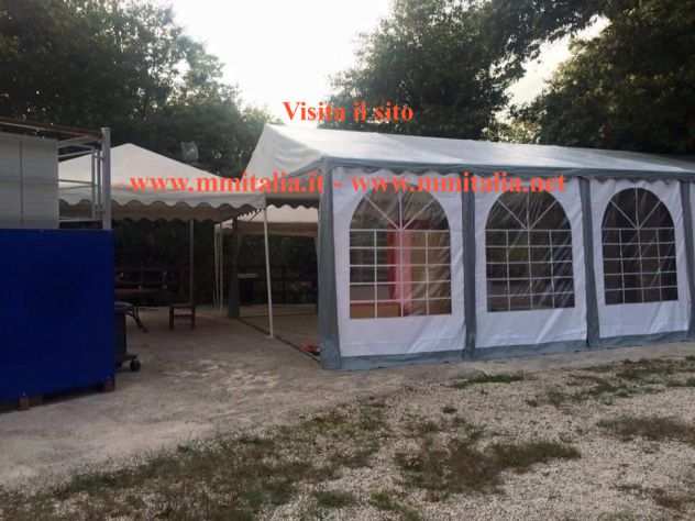 Gazebo da Giardino in Offerta 3 x 6 x 2,6 mt. a Varese telo pvc Ignifugo 550