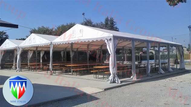 Gazebo LaDue20 , 6 x 12 altezza laterale 2,20 mt. Novitaacute MM Italia