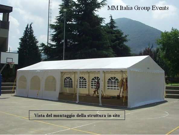 Gazebo LaDue20 , 6 x 12 altezza laterale 2,20 mt. Novitaacute MM Italia