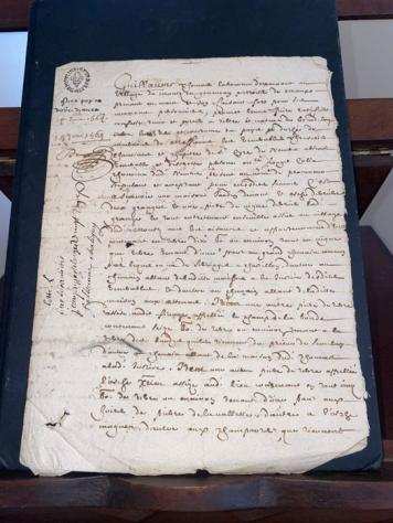 Geacuteneacuteraliteacute de Moulins - Document manuscrit francais - 1564