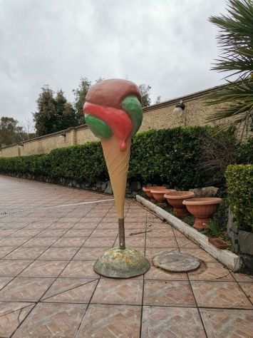 Gelato gigante tridimensionale in vetroresina per esterno