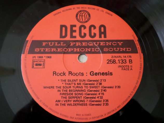 GENESIS - Rock Roots - LP  33 giri 1976 Sterephonic Sound DECCA